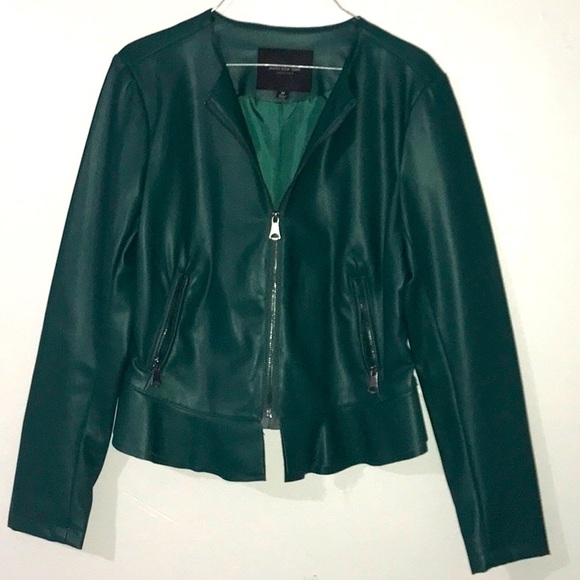GREEN MARC NEW YORK WOMEN LEATHER JACKET - Picture 1 of 4